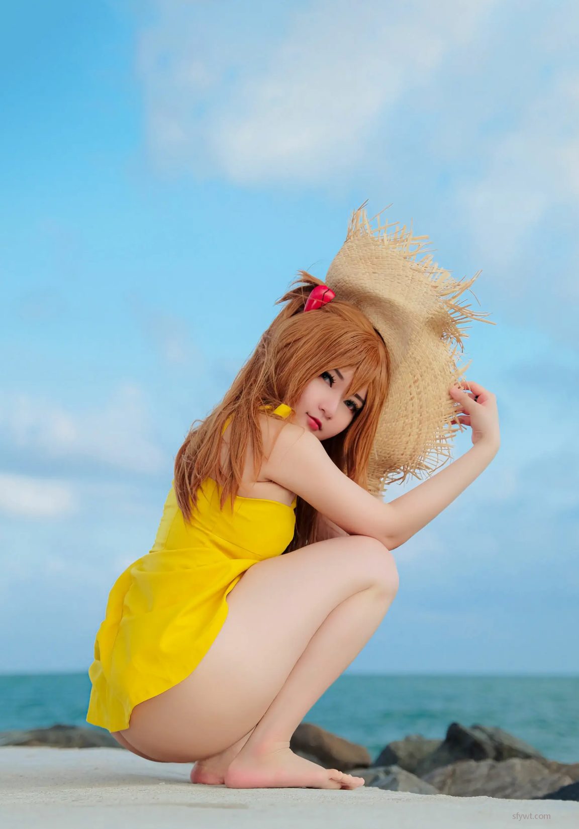 coserд Asuka CoserƯС Dress ͼ Yellow (27P) ģ Godzilla Potato P.4