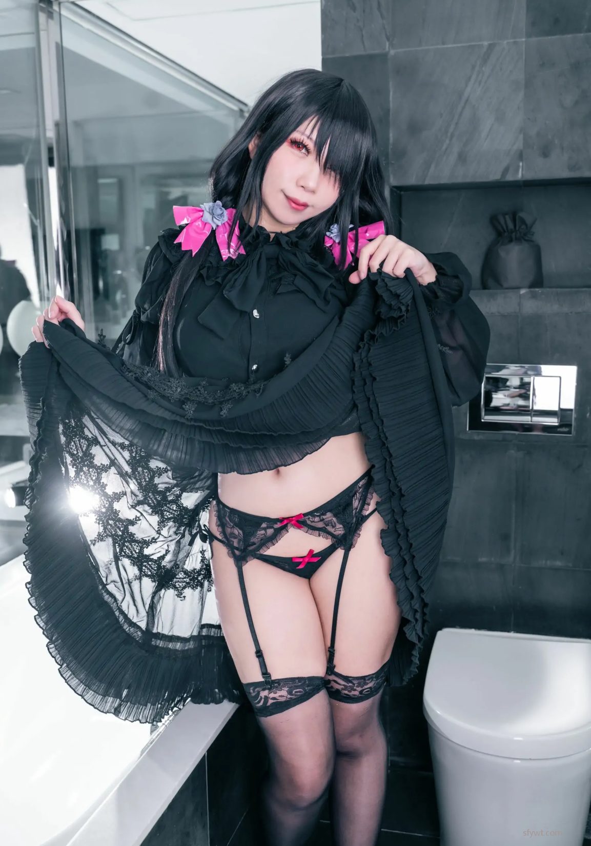 С Underwear coserͼ Aki Black ģ (39P) ͼ Kurumi P.1 